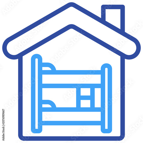 Illustration elements of Dormitory