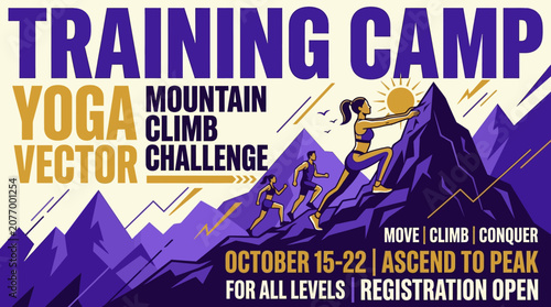Training Camp Mountain Climb Yoga Challenge For All Levels