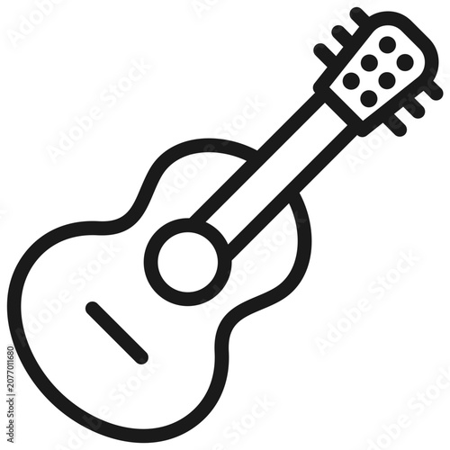 Obraz na plátně Illustration elements of Guitar