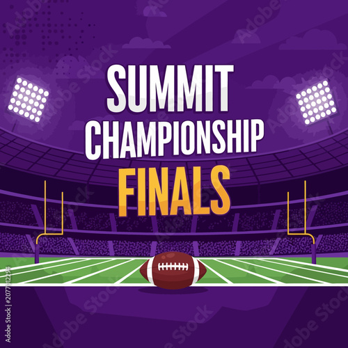 Summit Championship Finals American Football Stadium Spectacle