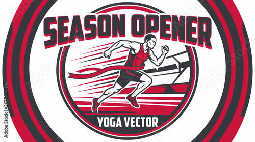 Season Opener Championship Race Victory Celebration Dynamic Action Graphic