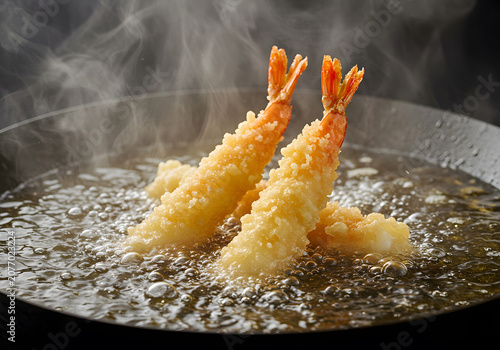 Crispy deep fried shrimp