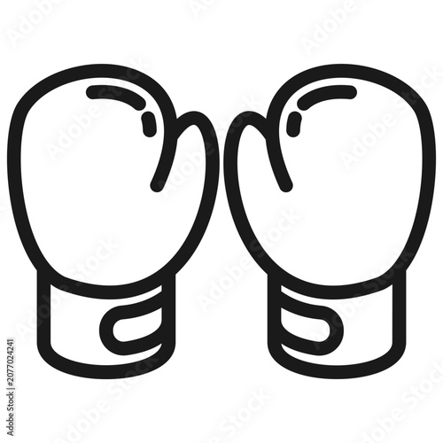 Bild auf Leinwand Illustration elements of Boxing Gloves