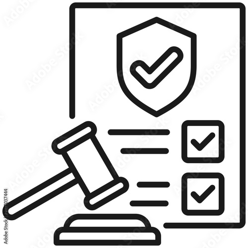 Canvastavla Illustration elements of Compliance