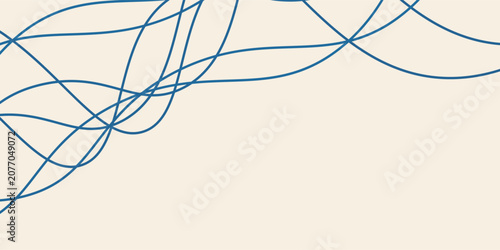 Schilderij op canvas Abstract wavy linear background