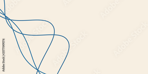 Schilderij op canvas Abstract wavy linear background