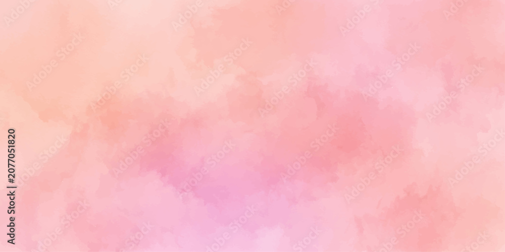 Fototapeta premium Abstract pink watercolor grunge paper texture background with vintage pastel tones, soft paint washes, smoke-like effects and retro artistic pattern design