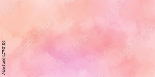 Abstract pink watercolor grunge paper texture background with vintage pastel tones, soft paint washes, smoke-like effects and retro artistic pattern design