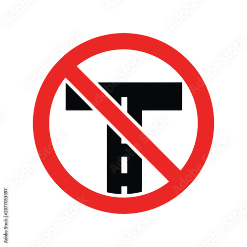 No Guns Allowed Vector Icon with Red Prohibition Sign for Safety and Security Concepts