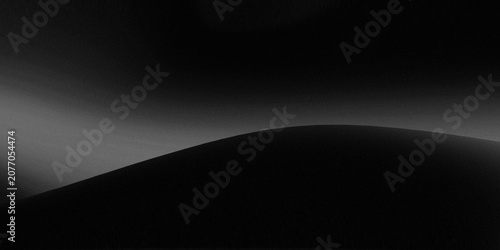 monochrome abstract background with black circle silhouette, soft gray gradient and smooth texture with a slight grain effect