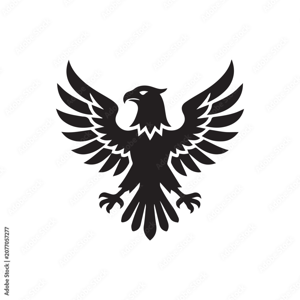 Fototapeta premium eagle with wings vector illustration