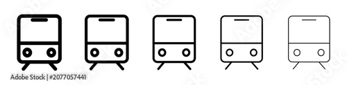 Fotografía train line icons