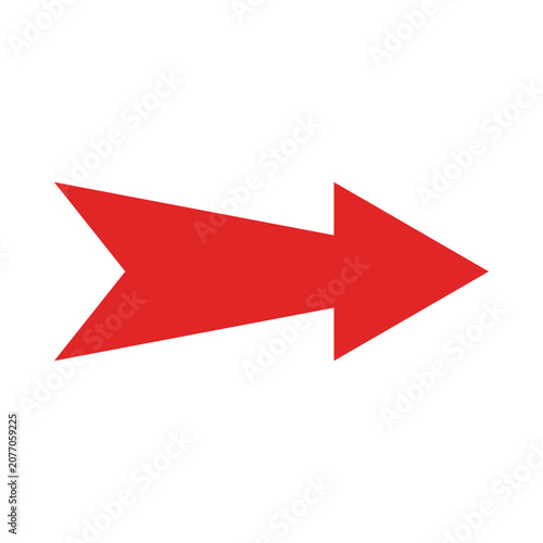 A large red arrow pointing to the right