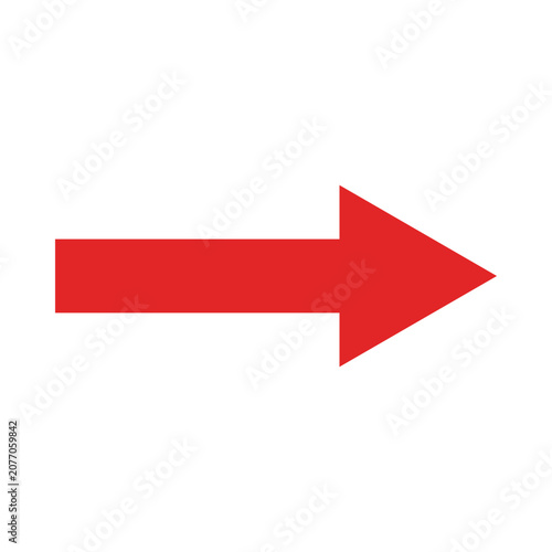 A large red arrow pointing to the right
