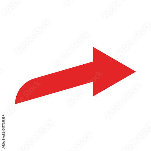 A large red arrow pointing to the right