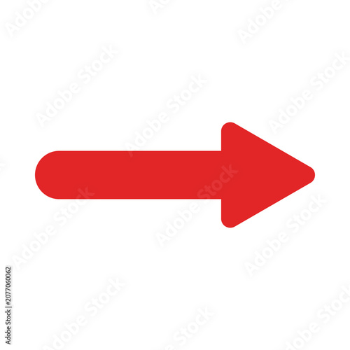 A large red arrow pointing to the right