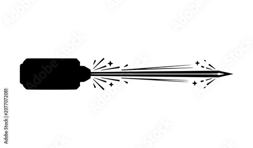Foto Laser Ray Icon Vector Illustration