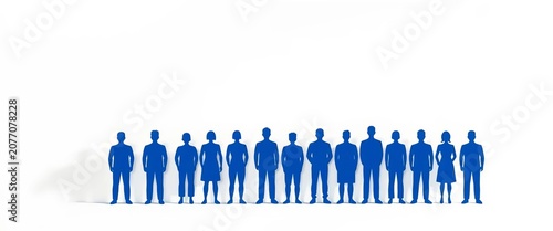 Abstract blue-gray group icons, minimalist shadow art on white ,  white,  design