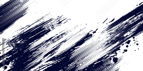 Dots halftone white blue gradient color pattern grunge texture background. Dots pop art comic sports style