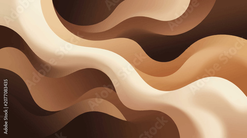 Canvastavla Flat vector abstract texture inspired by mocha colors and smooth gradients