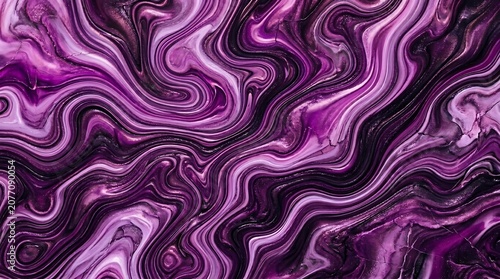 Abstract colorful swirling pattern with vibrant purple and pink hues