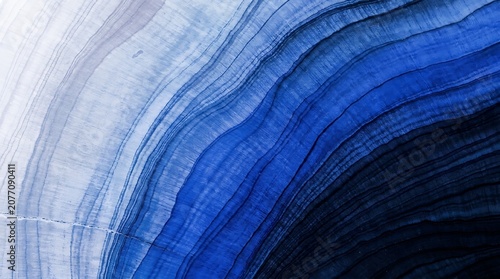Abstract Blue and White Natural Grain Texture with Wavy Lines