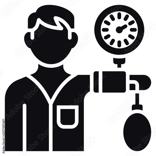 Tableau sur toile Blood Pressure Glyph Icon