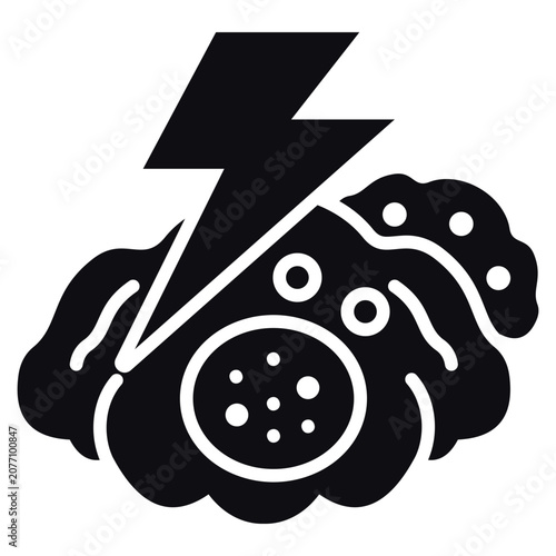 Fotografía Resistance Power Glyph Icon