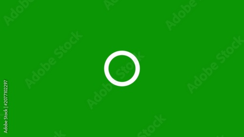 Circle blast firework animation with vibrant glowing ellipse lines and cartoon explosion fx designed for 4k motion graphics overlay on green screen background for games and festive projects.