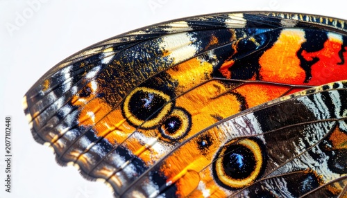 Intricate butterfly wing scales macro photography.