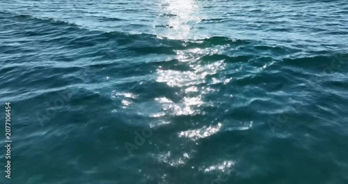 Sunlight on Ocean Water Surface.