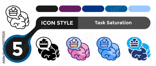 Tableau sur toile Task Saturation