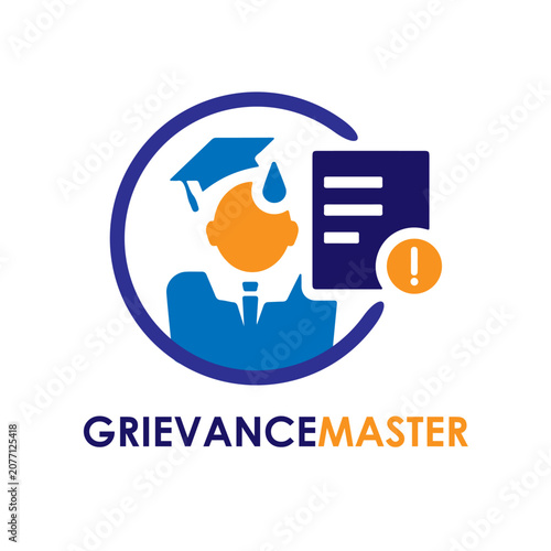 Quadro su tela vector of grievance logo