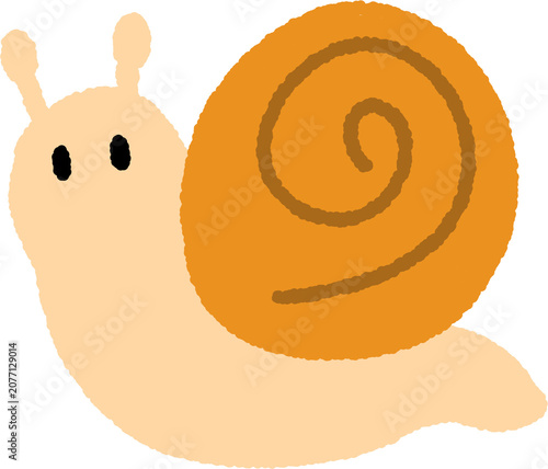 귀여운 작은 달팽이 일러스트 백터 이미지 Cute little snail illustration vector image