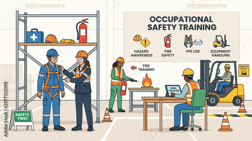 Workplace Safety Training: Hazard Awareness, Fire Safety, PPE, Equipment Handling