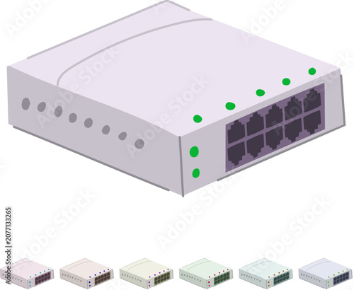 Obraz na płótnie connectivity network switch cartoon