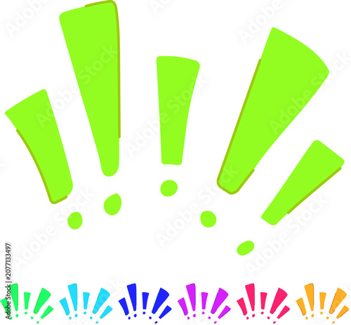 Foto imaginative exclamation doodle cartoon