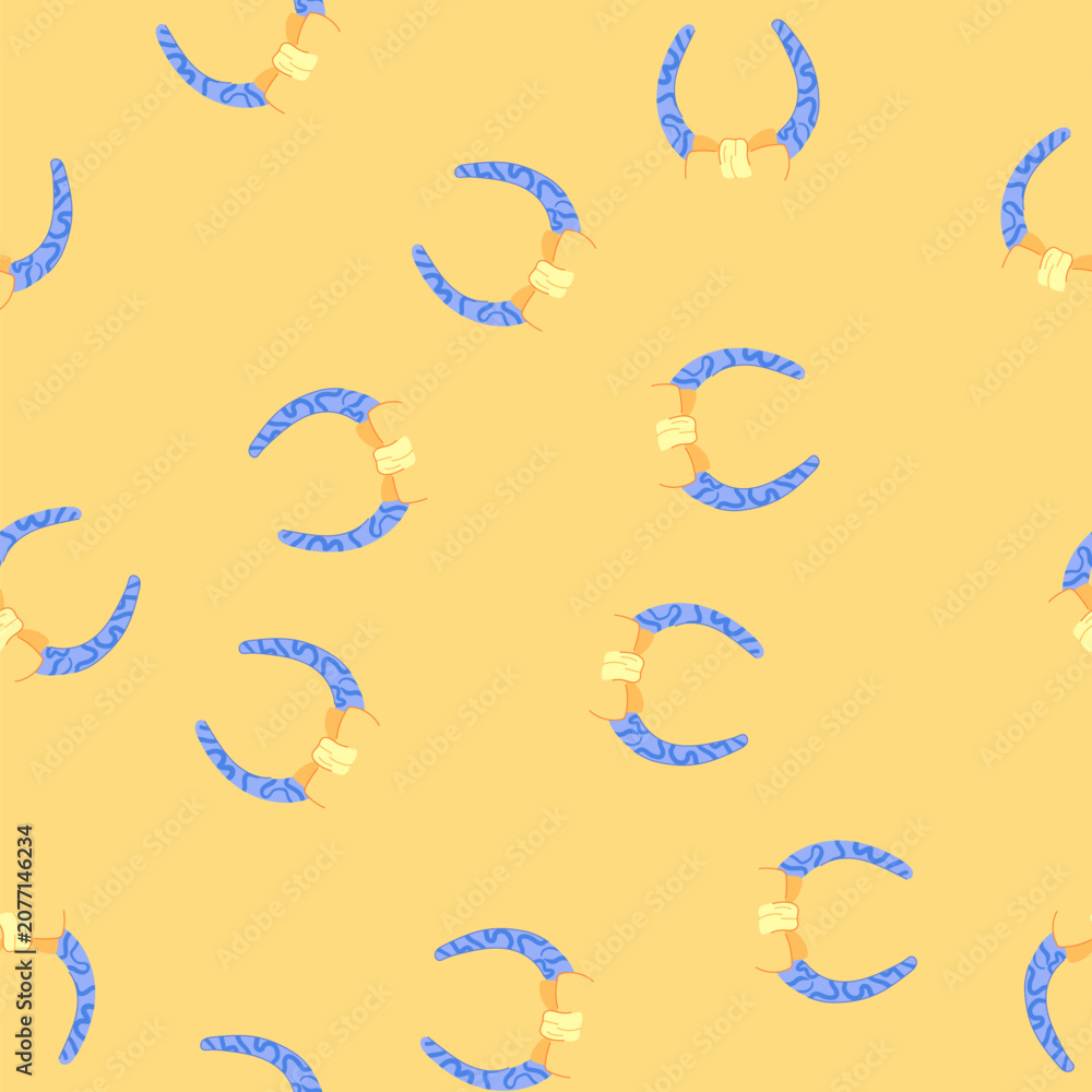 Fototapeta premium pattern fashion headband women cartoon. young style, girl adult, beauty head fashion headband women sign. seamless vector illustration