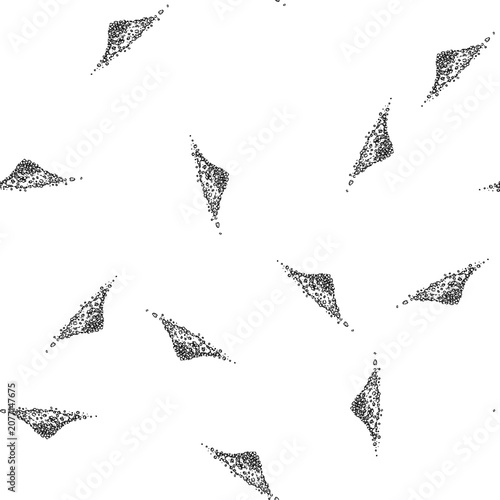 Tableau sur toile seamless pattern handful of salt sketch hand drawn vector spice pinch, chef add