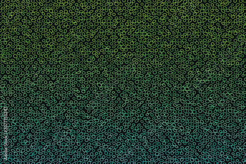 Intricate green oval pattern texture with subtle gradient depth ovals teal