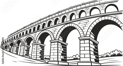 ancient roman bridge in rome