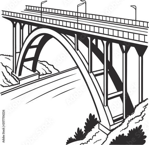 bridge vector illustration