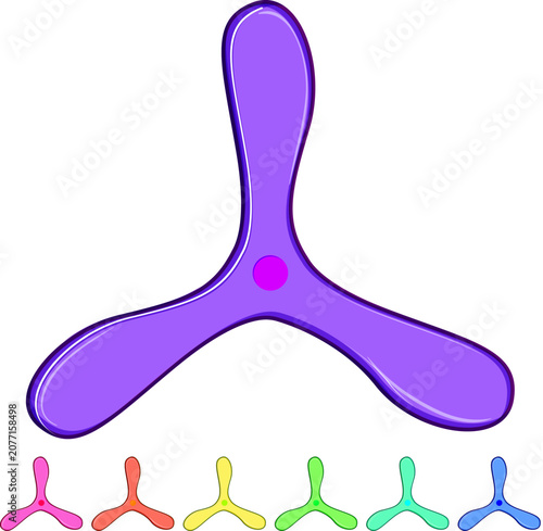 Foto symbol boomerang cartoon