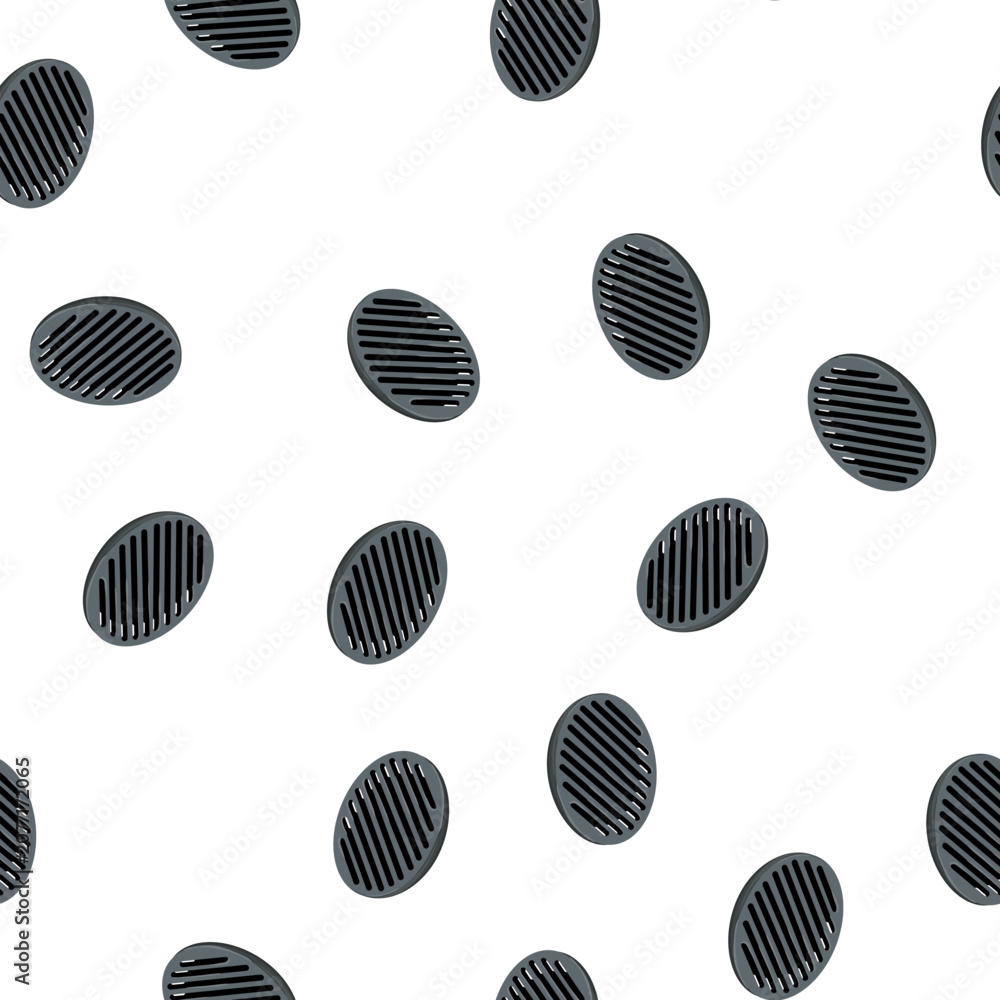 Obraz premium pattern sewer drainage grate cartoon. sewer drainage grate sign vector
