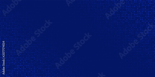 Abstract Blue Halftone Dots Pattern Background. Modern Cyan Round Dotted Gradient Texture Vector Graphic for Tech Banner Backdrop, Corporate Presentation, Minimalist Digital Marketing Design.