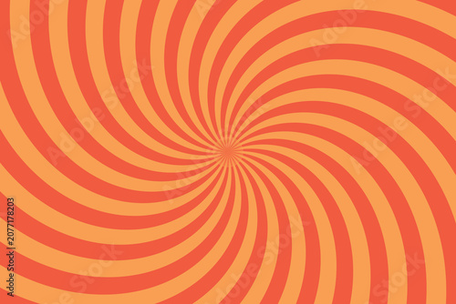 Vibrant concentric swirls of orange and yellow gradient patterns