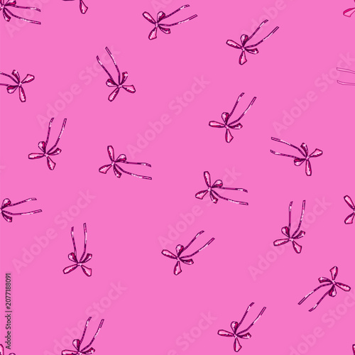 Принти на полотні seamless pattern attraction coquette cartoon