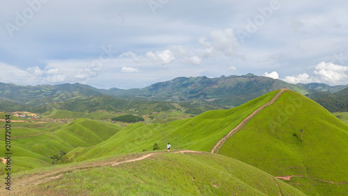 Green mountain in Xaysomboun Province, Laos