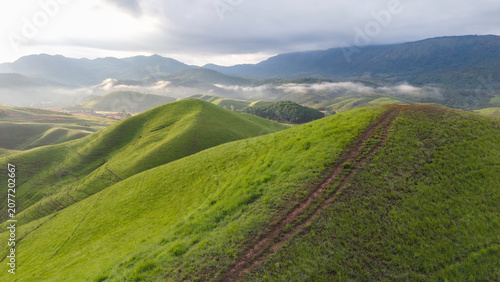 Green mountain in Xaysomboun Province, Laos
