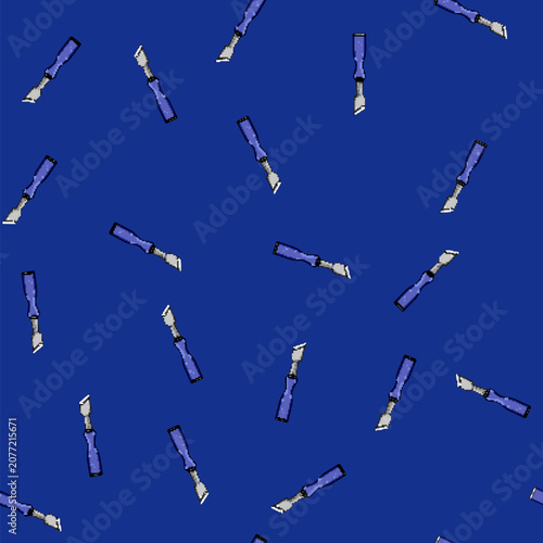 Obraz na plátne seamless pattern blade chisel carving cartoon